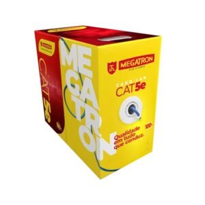 Cabo de Rede LAN 4P Cat5e – Homologado ANATEL – Caixa com 305m Azul – MEGATRON