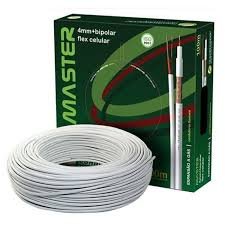 Cabo Coaxial Bipolar para CFTV Master Condutti (Rolo 100 Metros) Verde