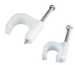 Fixador de Cabo RG6 (Pacote com 100 Peças) Branco Xtronics