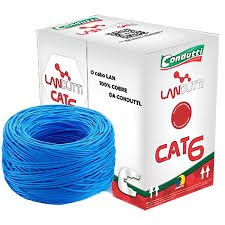 Cabo de Rede Condutti Cat6 Azul