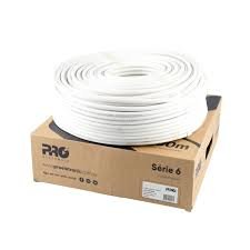 Cabo Coaxial Flexível RGC6 60% 100 Metros