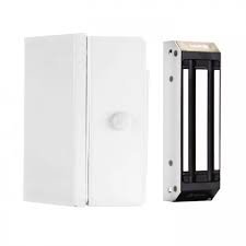 Fechadura Eletroímã M150 Eco Branca com Sensor