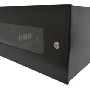 Mini Rack 5U x 350mm 19" com Visor Acrílico Preto