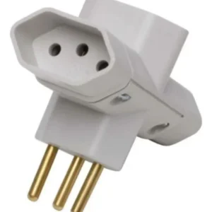 Adaptador de Tomada T 3 Pinos 10A Ilumi