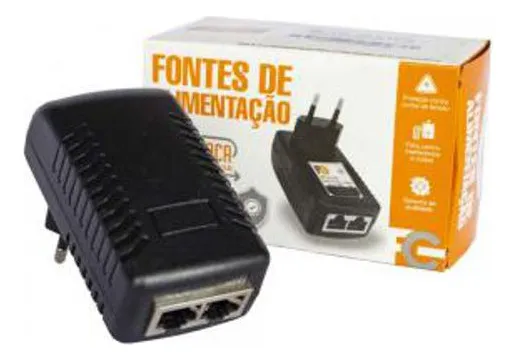 Fonte Injetora PoE 48V 0.5A