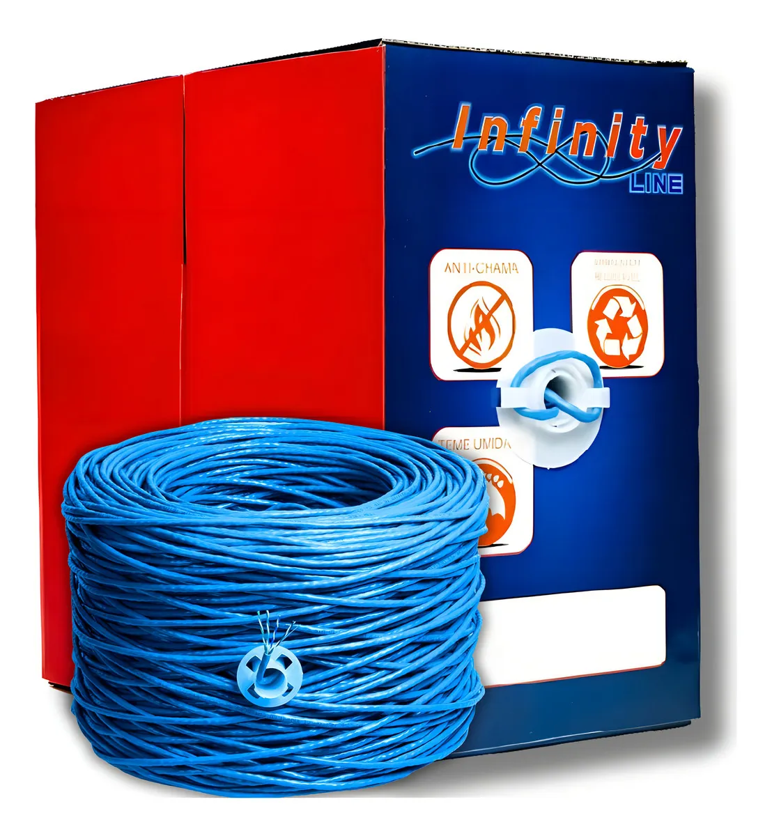 Cabo de Rede Infinity Cat5e 100% Cobre