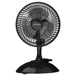 Micro Ventilador Ventisol 20cm Black 127V